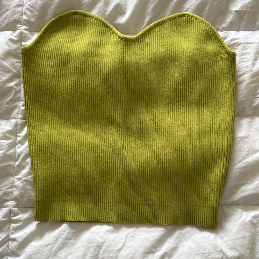 Happily Grey Lime Green Tube Top
